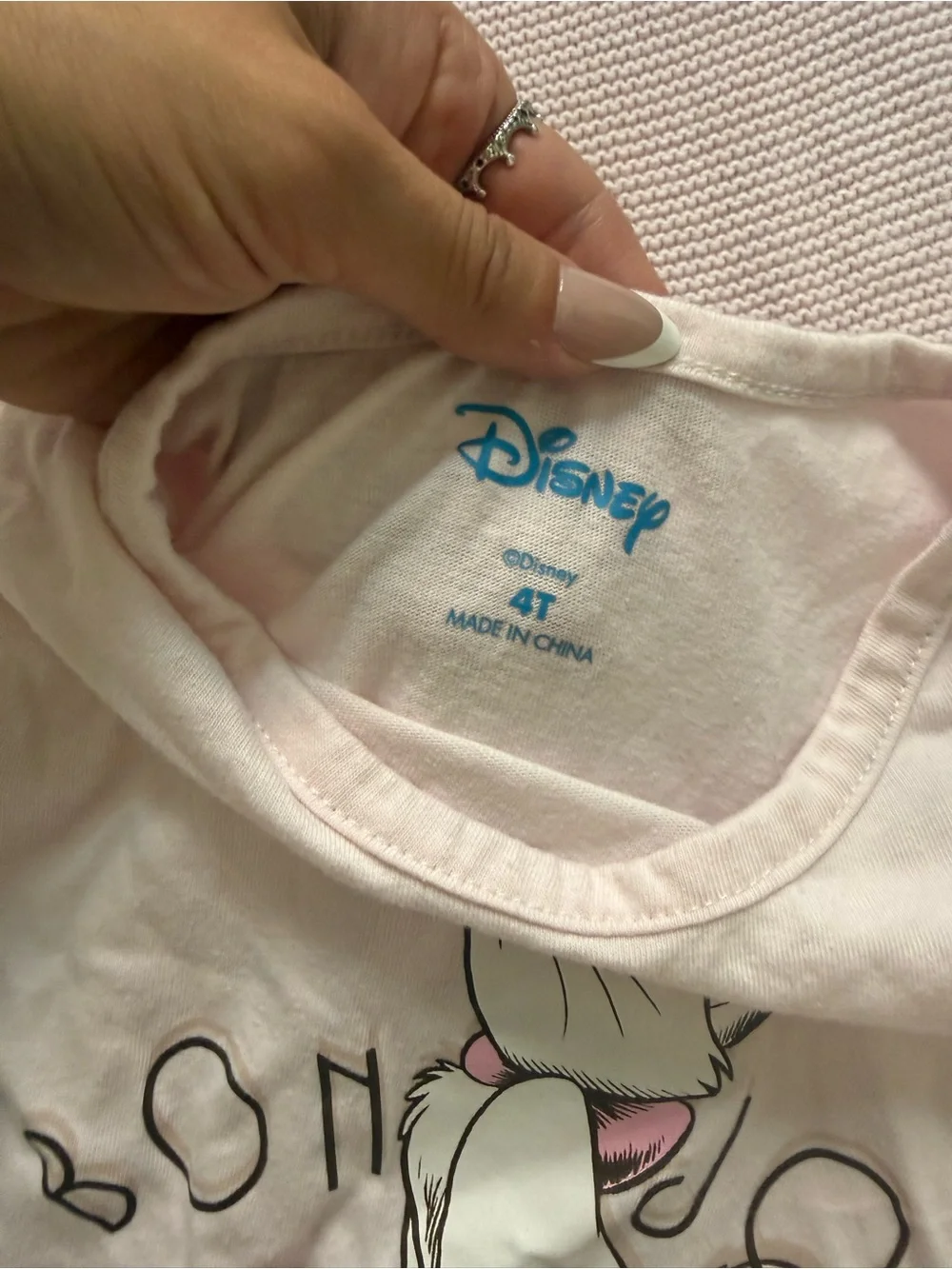 Girls Pink Marie Cartoon Short  Set